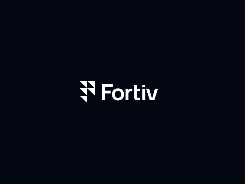 Fortiv wordmark on dark background